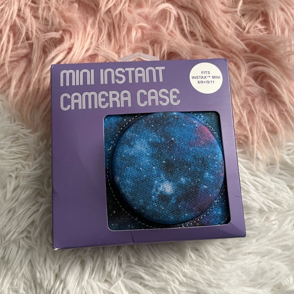 Mini Instant Camera Case - Blue Galaxy Design